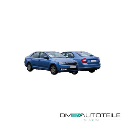 Stoßstange hinten schwarz passt für Skoda Rapid typ NH ab 09/2012