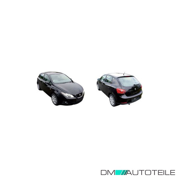 Außenspiegel links konvex glasklar schwarz passt für Seat Ibiza IV Sportcoupe