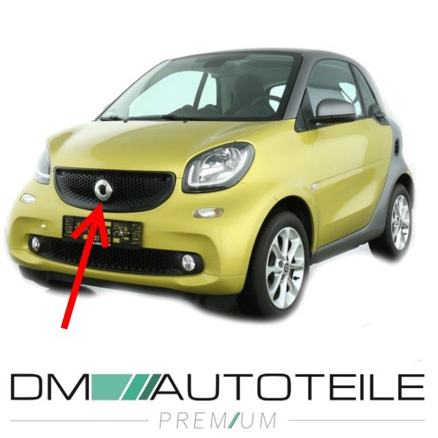 Smart Forfour 453 Bj.14- Kühlergitter Lüftungsgitter Schwarz genarbt