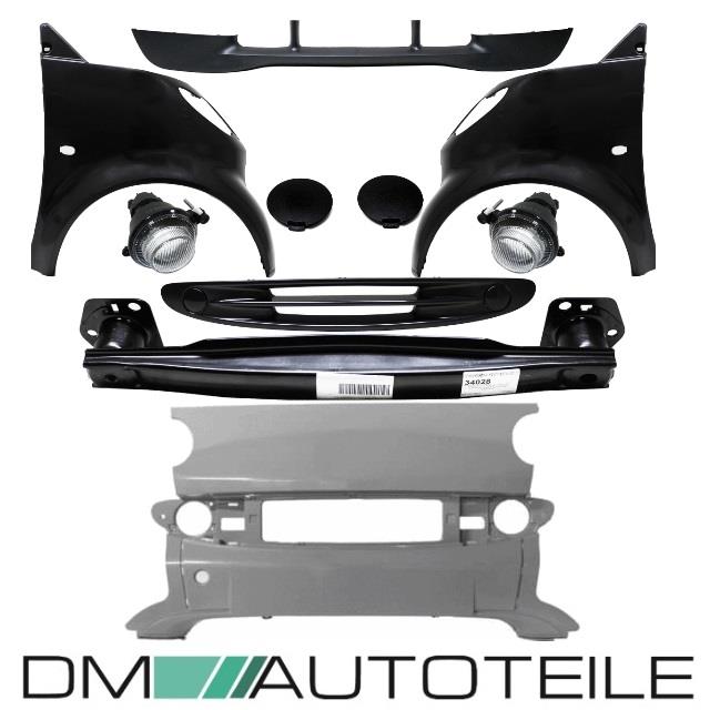 Smart 450 Coupe Komplett SET Vorne Stoßstange Kotflügel Grill + Zubehör 03-07