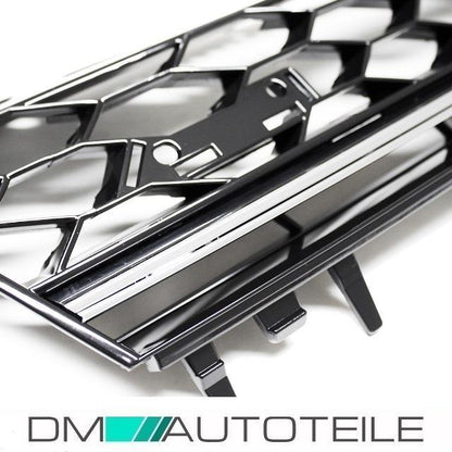 Kühlergrill Grill Chrom Schwarz + Heckdiffusor passt für Golf 7 GTD Umbau