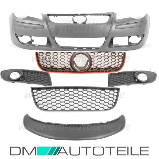 Facelift Front Stoßstange Vorne + Spoiler Grill passt für VW Polo 9N GTI 05-09