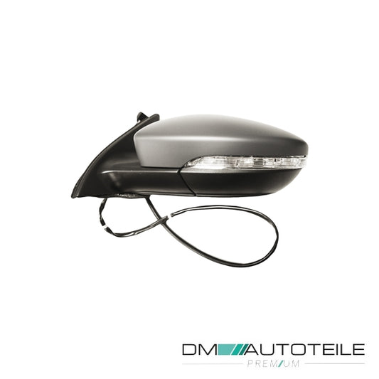 Außenspiegel links kpl. beheizb. grundiert elektr. passt für VW Passat Variant