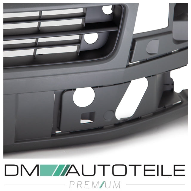 Stoßstange vorne genarbt dunkelgrau+Gitter für VW Transporter T5