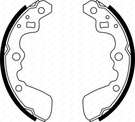 MAPCO Bremsbackensatz Hinterachse  8514