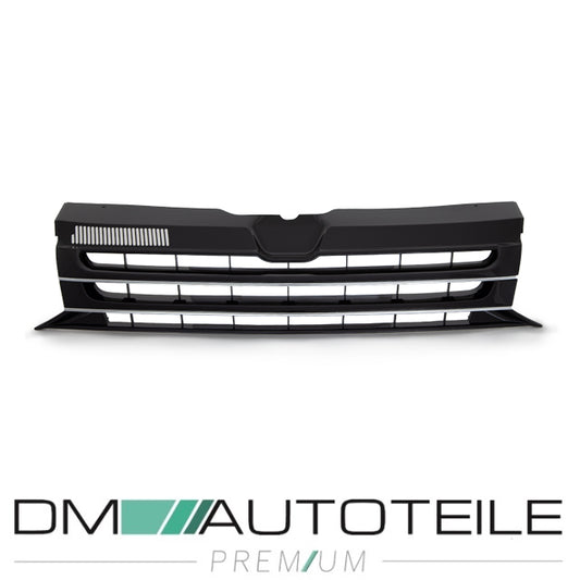 Kühlergrill Grill Clean Schwarz glanz Leiste Chrom für VW T5 GP Facelift 09-15