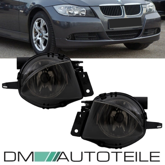 Set H11 Klarglas Smoke Nebelscheinwerfer passt für BMW 3er E90 E91 Vorfacelift Bj 05-08