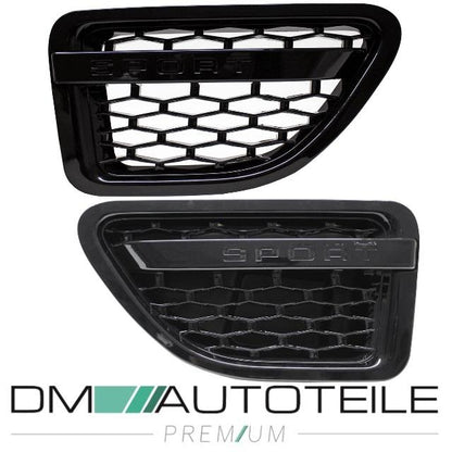 Range Rover Sport L320 Kotflügelgitter Grill rechts/links schwarz glänzend Bj 05-10