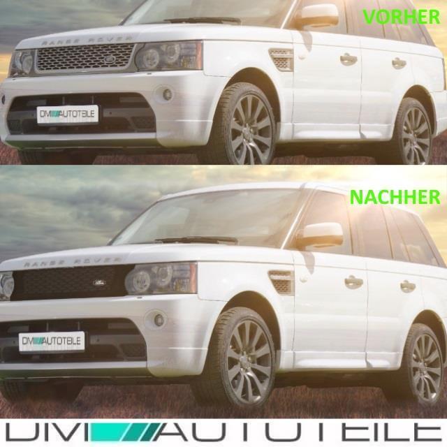 Range Rover L320 Kotflügelgitter Grill rechts/links schwarz Chrom Bj 10-13