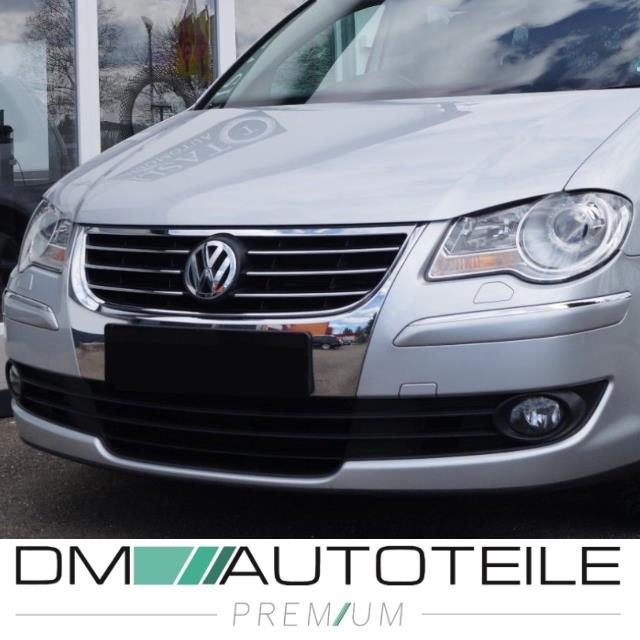 1x KÜHLERGRILL Chrom Schwarz Highline Modell ohne Parkhilfe für VW Touran 06-10