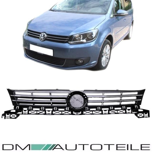 Kühlergrill Schwarz Chrom Leiste passt für VW Touran GP Facelift 1T3 Caddy 2K 2C