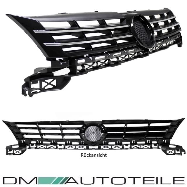 Kühlergrill Schwarz Chrom Leiste passt für VW Touran GP Facelift 1T3 Caddy 2K 2C