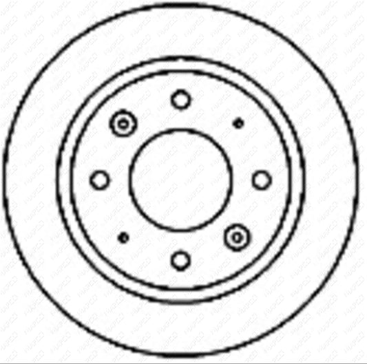 MAPCO Bremsscheibe Hinterachse  15575