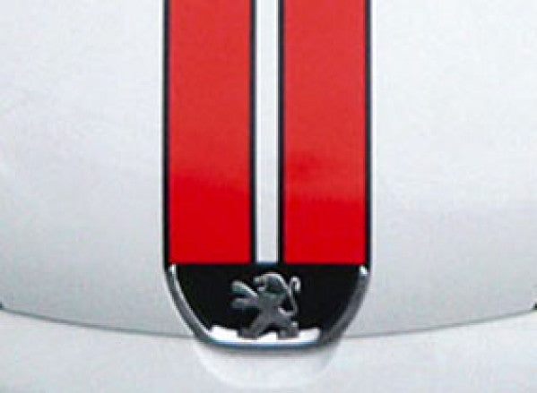 Irmscher Peugeot 107 RC Line Foliendekor rot/ schwarz