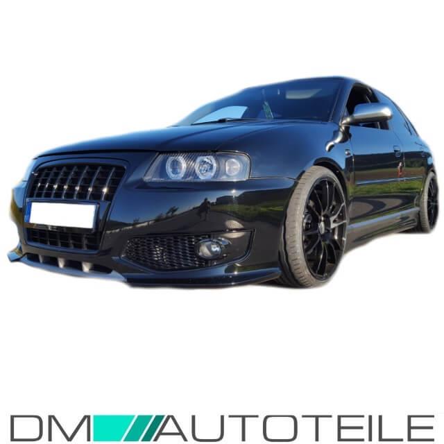 Sport Stoßstange vorne + Kühlergrill Schwarz passt für Audi A3 8L ab 1996-2003