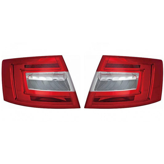 OE Depo / TYC Rückleuchte SET passt für Skoda Octavia III (5E3) ab 12-16