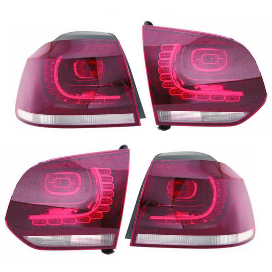 Depo/TYC Rückleuchten Set LED smoke 4 teilig für VW Golf 6 VI (5K1) ab 08-12