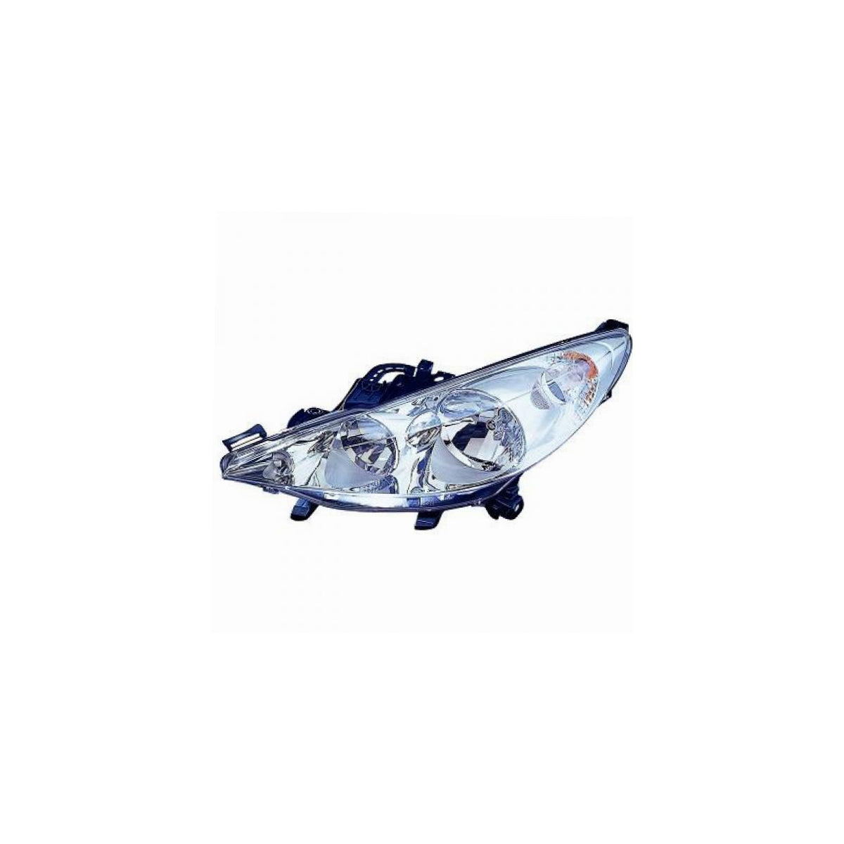 Valeo Scheinwerfer Frontscheinwerfer Hauptscheinwerfer rechts H7/H1/W5W/PY21W mit Motor und Birnen für Peugeot 207 WA WC W...