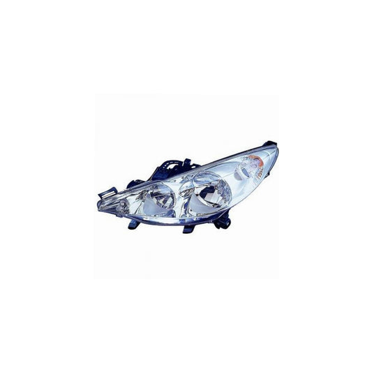 Valeo Scheinwerfer Frontscheinwerfer Hauptscheinwerfer rechts H7/H1/W5W/PY21W mit Motor und Birnen für Peugeot 207 WA WC W...