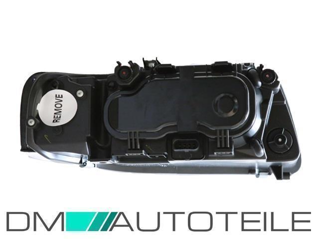 Audi A3 8L Facelift Klarglas Chrom Scheinwerfer H7/H1 Rechts & Links 00-03 + Birnen Komplett