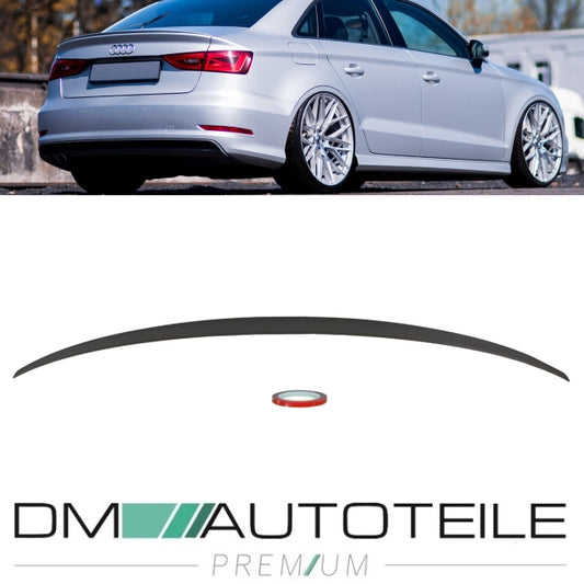 Sport-Heckspoiler Hecklippe grundiert passt für Audi A3 8V Limousine 2013-2021 auch RS3 S-Line