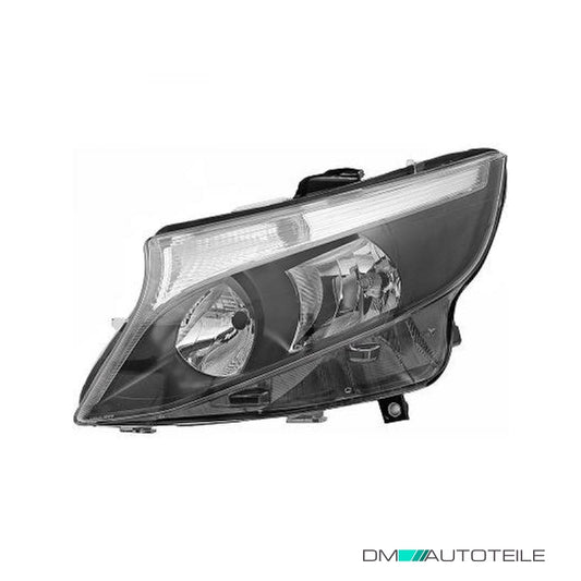 Scheinwerfer Depo H15 schwarz links passt für Mercedes V-Klasse Vito W447 ab 16