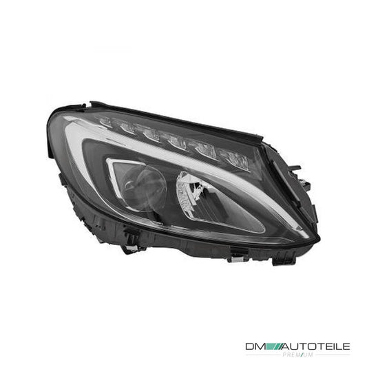 Marelli Scheinwerfer + LED rechts passt für Mercedes C (W205/S205/C205) ab 14-18