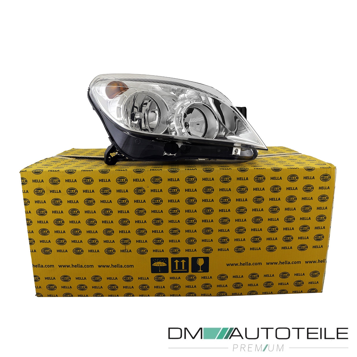 Hella Scheinwerfer H7/H1 Chrom rechts passt für Opel Astra H GTC L48 ab 2004-2010