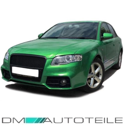 Sport Stoßstange vorne + Kühlergrill Wabendesign passt für Audi A4 B7 ab 04-08