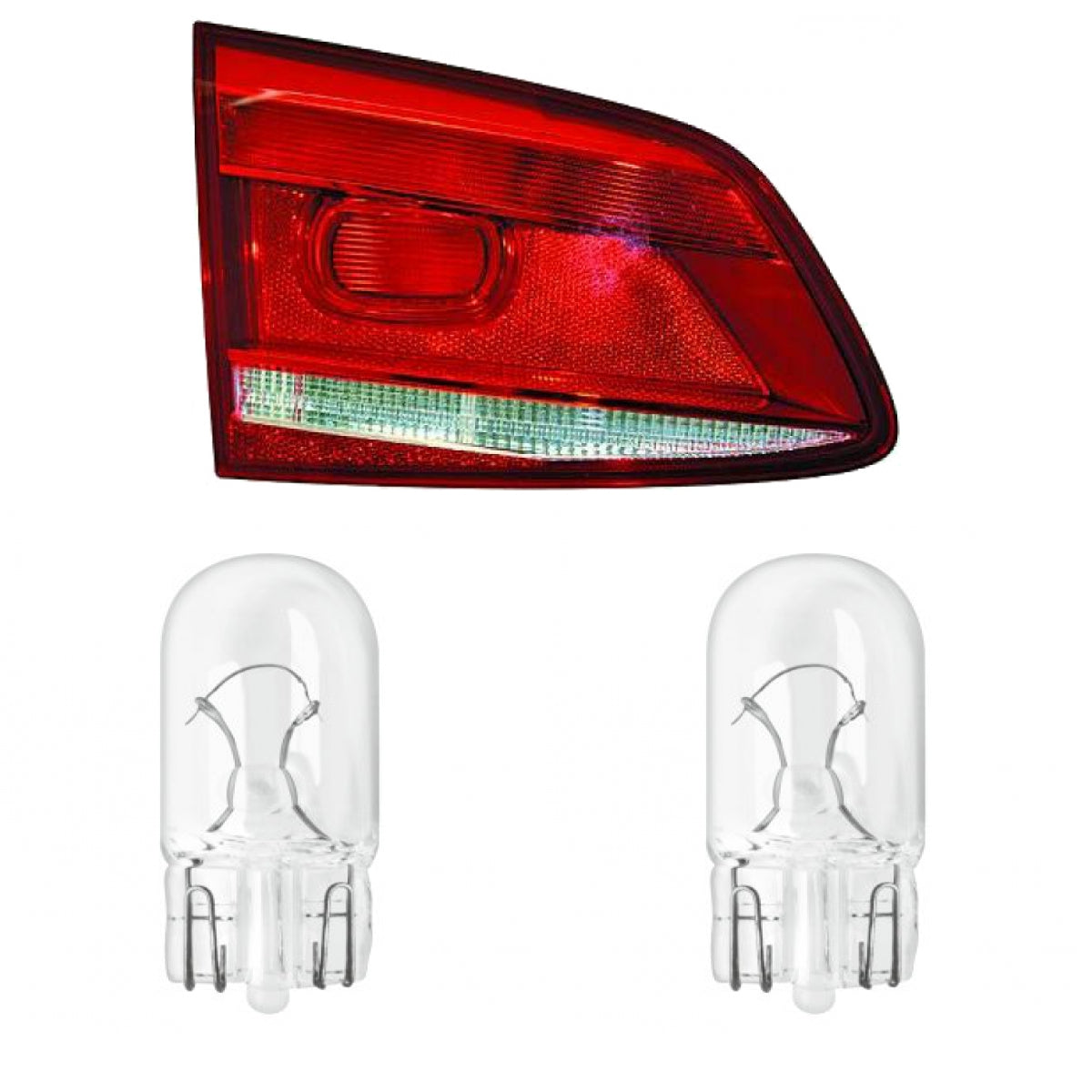 Depo/TYC Rückleuchte links passt für VW Passat B7 Variant Alltrack 365 ab 10-14 inklusive Leuchtmittel/Birnen