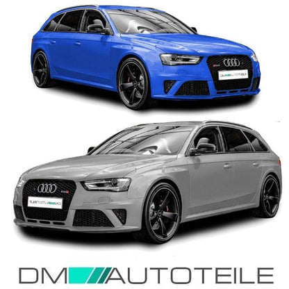 Stoßstange für PDC+SRA + Grill Schwarz passt für Audi A4 8K B8 ab 11-15 kein RS4