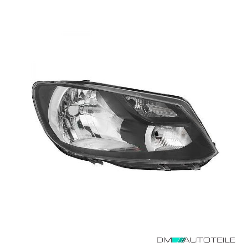 Scheinwerfer H4/P21 Depo schwarz rechts passt für VW Caddy III 2CJ/2CH ab 13-15