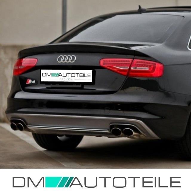 Audi A4 B8 8K Facelift Diffusor Stoßstange + für 4- Rohr Auspuffblende S4 11-15