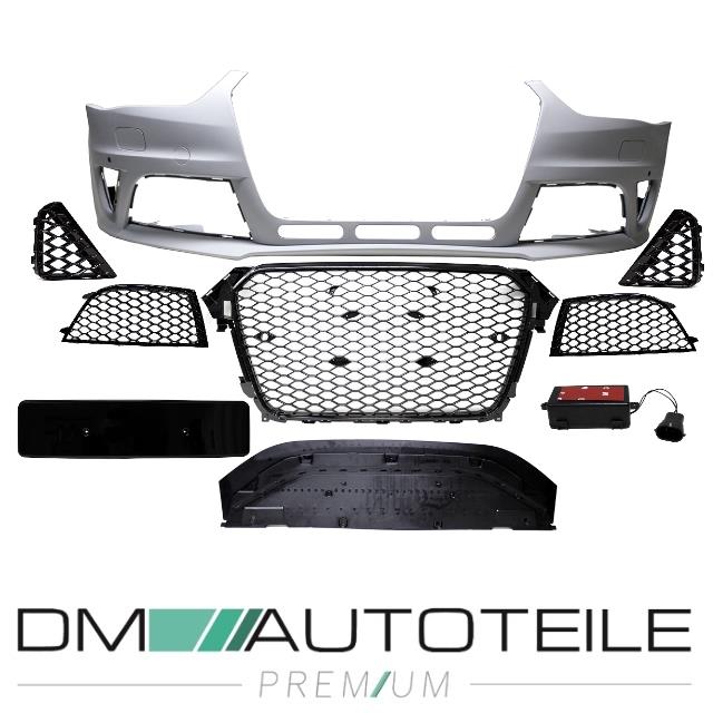 Stoßstange vorne für SRA+PDC + Wabengrill passt für Audi A4 B8 8K 11-16 kein RS4