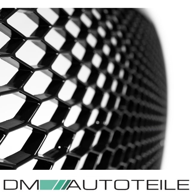 SET Kühlergrill + Wabengrill Schwarz + Gitter passt für Audi A4 B8 08-12 kein RS