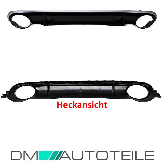 Set Diffusor Stoßstange  +Auspuffblende für RS4 Modelle passend für Audi A4 B8 8K bj.07-11
