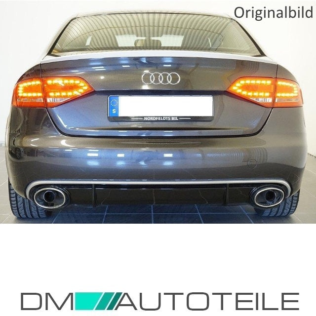 Set Diffusor Stoßstange  +Auspuffblende für RS4 Modelle passend für Audi A4 B8 8K bj.07-11