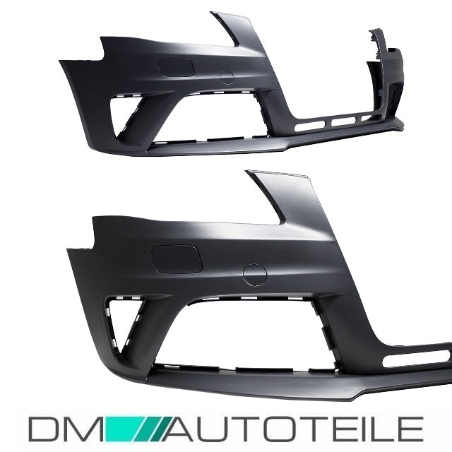 Sport Stoßstange vorne +Wabengrill Schwarz Hochglanz passend Audi A4 B8 08-12 nicht RS4