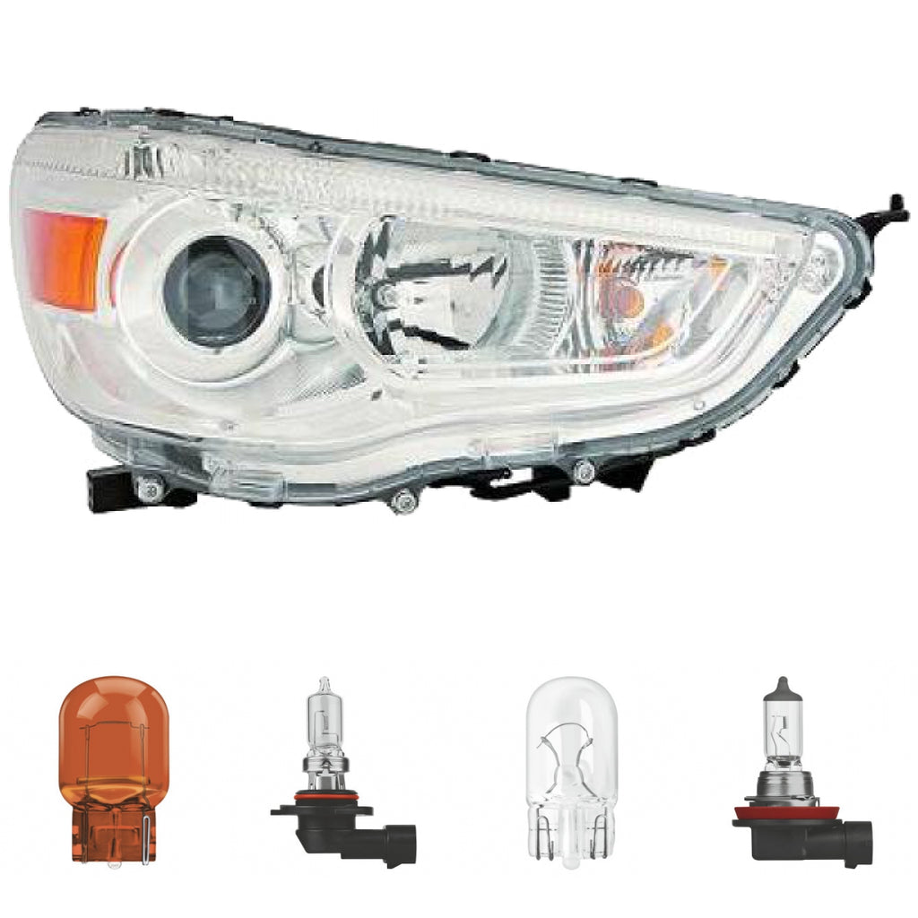 Scheinwerfer Depo H11/HB3 rechts passt für Mitsubishi ASX / Van (GAW) ab 10-12 inklusive Leuchtmittel/Birnen