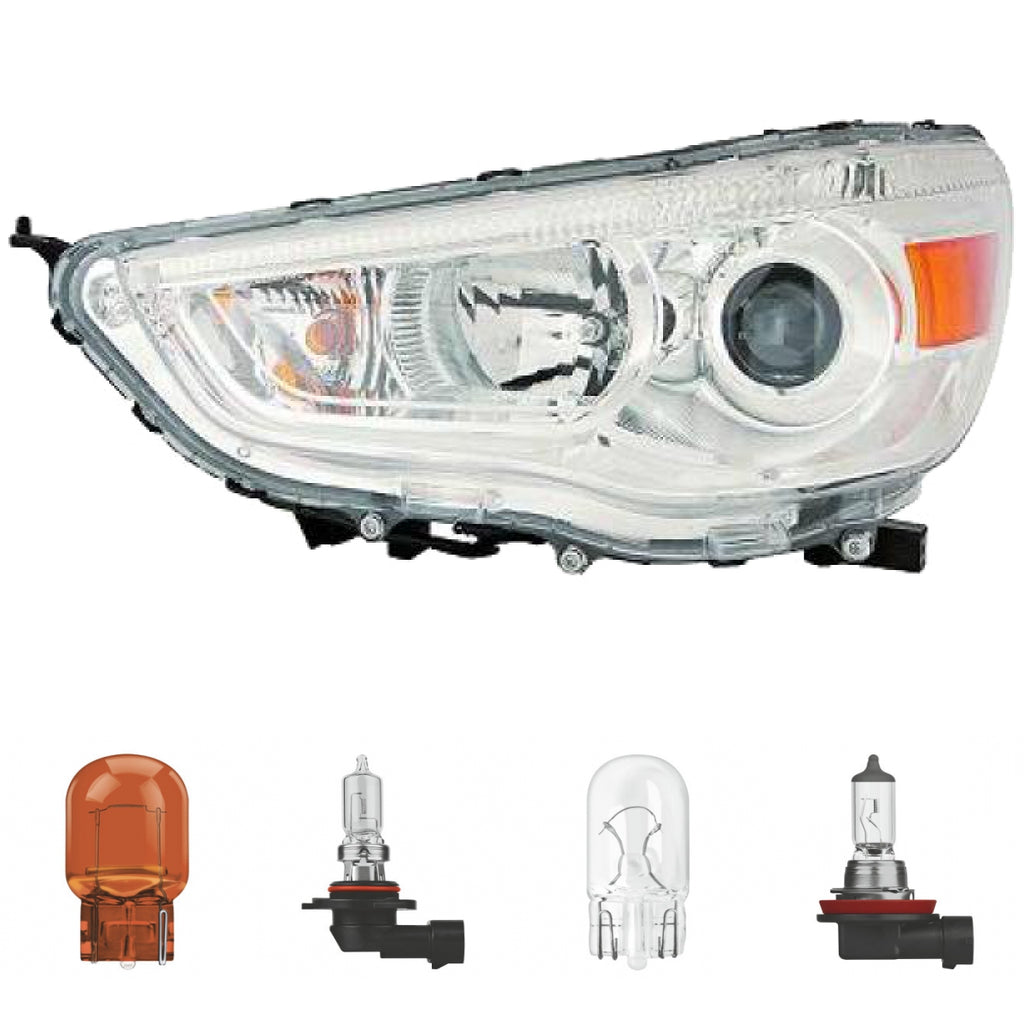 Scheinwerfer Depo H11/HB3 links passt für Mitsubishi ASX / Van (GAW) ab 10-12 inklusive Leuchtmittel/Birnen