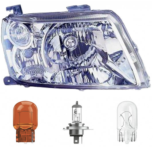 Scheinwerfer Depo H4 rechts passt für Suzuki Grand Vitara (JT) II ab 05-12 inklusive Leuchtmittel/Birnen