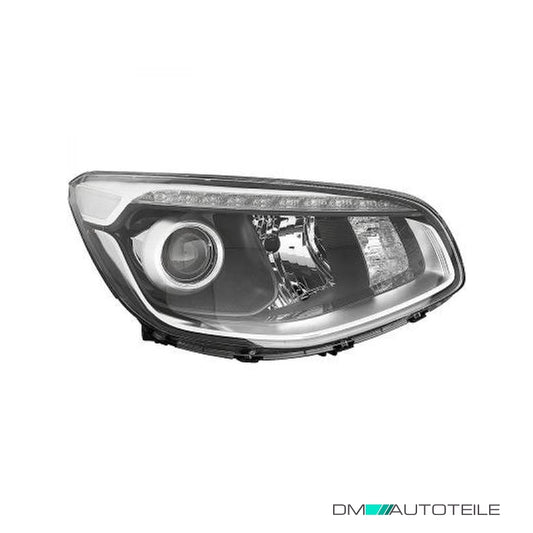 LED Scheinwerfer Depo schwarz H7 rechts passt für Kia Soul II Facelift ab 16-18