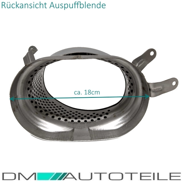 Set Audi A6 C7 4G Limousine Blenden Auspuffeinlass für RS6 Anlage 12-15