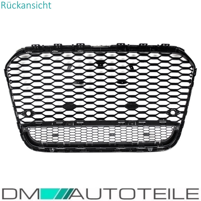 Sport Wabendesign Kühlergrill Hochglanz Schwarz passt für Audi A6 4G C7 bj 10-15 außer RS6 S6