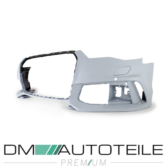 Sport-Stoßstange vorne + Wabengrill schwarz glanz passt für Audi A6 4G ab 2014-2018 kein RS6