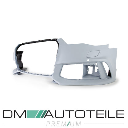 Sport-Stoßstange vorne + Wabengrill schwarz glanz passt für Audi A6 4G ab 2014-2018 kein RS6