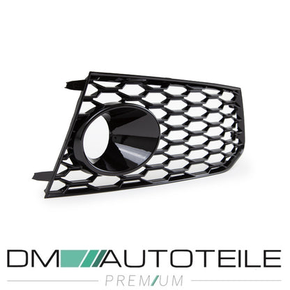 Sport-Stoßstange vorne + Wabengrill schwarz glanz passt für Audi A6 4G ab 2014-2018 kein RS6