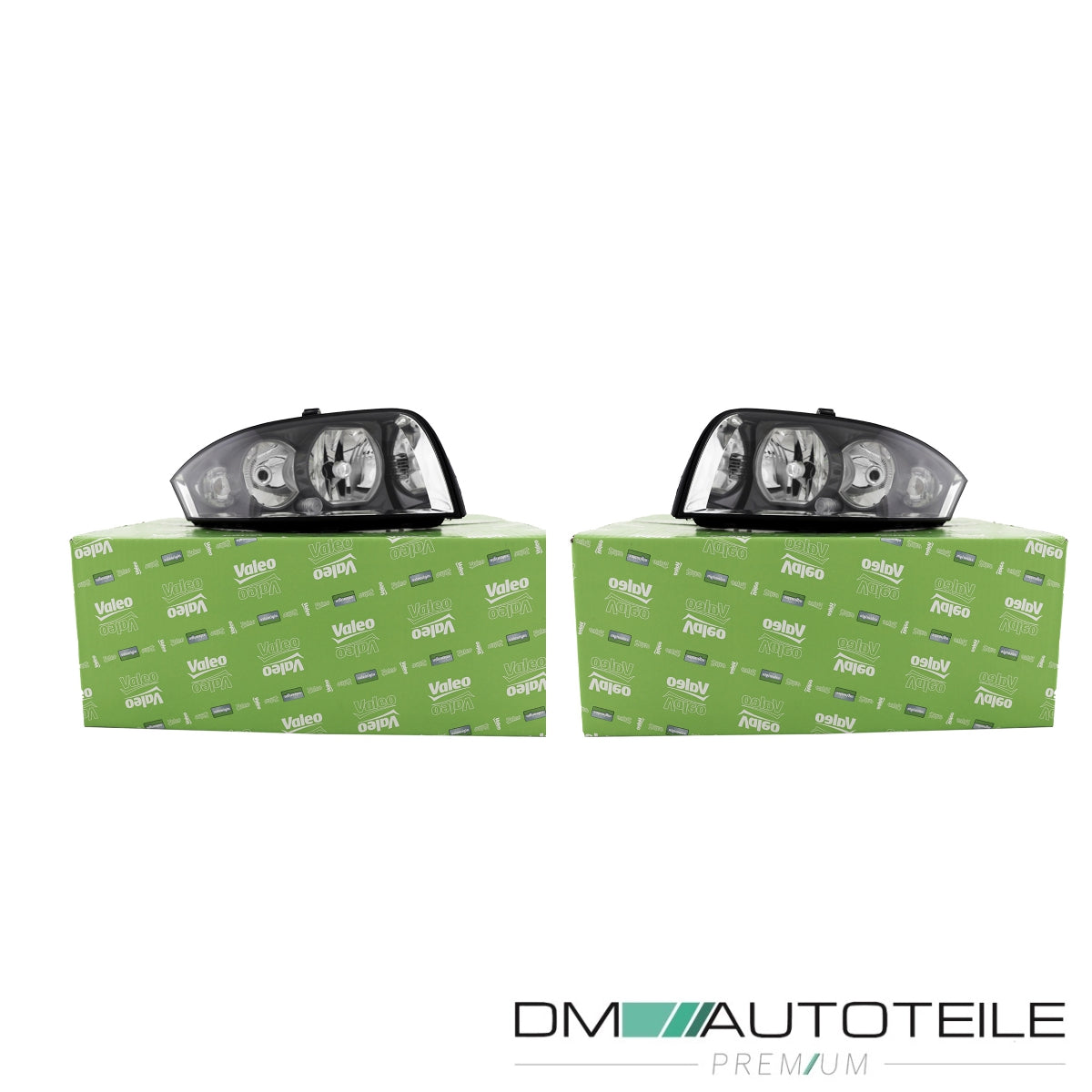 Original Valeo Halogen Scheinwerfer H3 H7 SET passt für Audi A2 8Z0 1999-2005