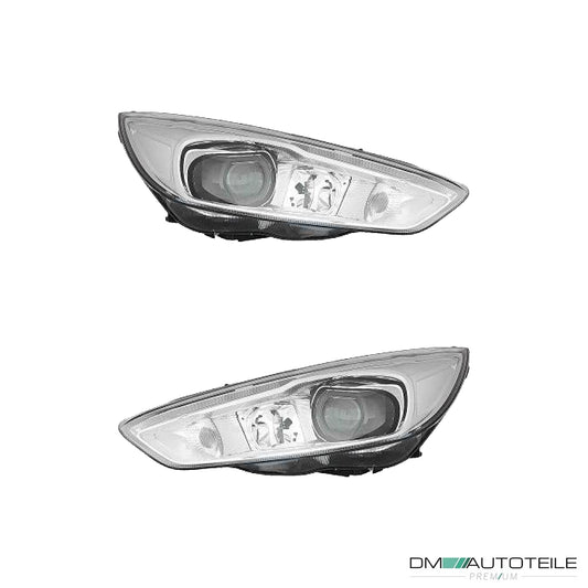 Scheinwerfer SET passt für Ford Focus III D3S ab Baujahr 2014-2018