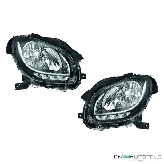 Valeo Scheinwerfer + LED SET passt für Smart Fortwo (453) ab Baujahr 14-19